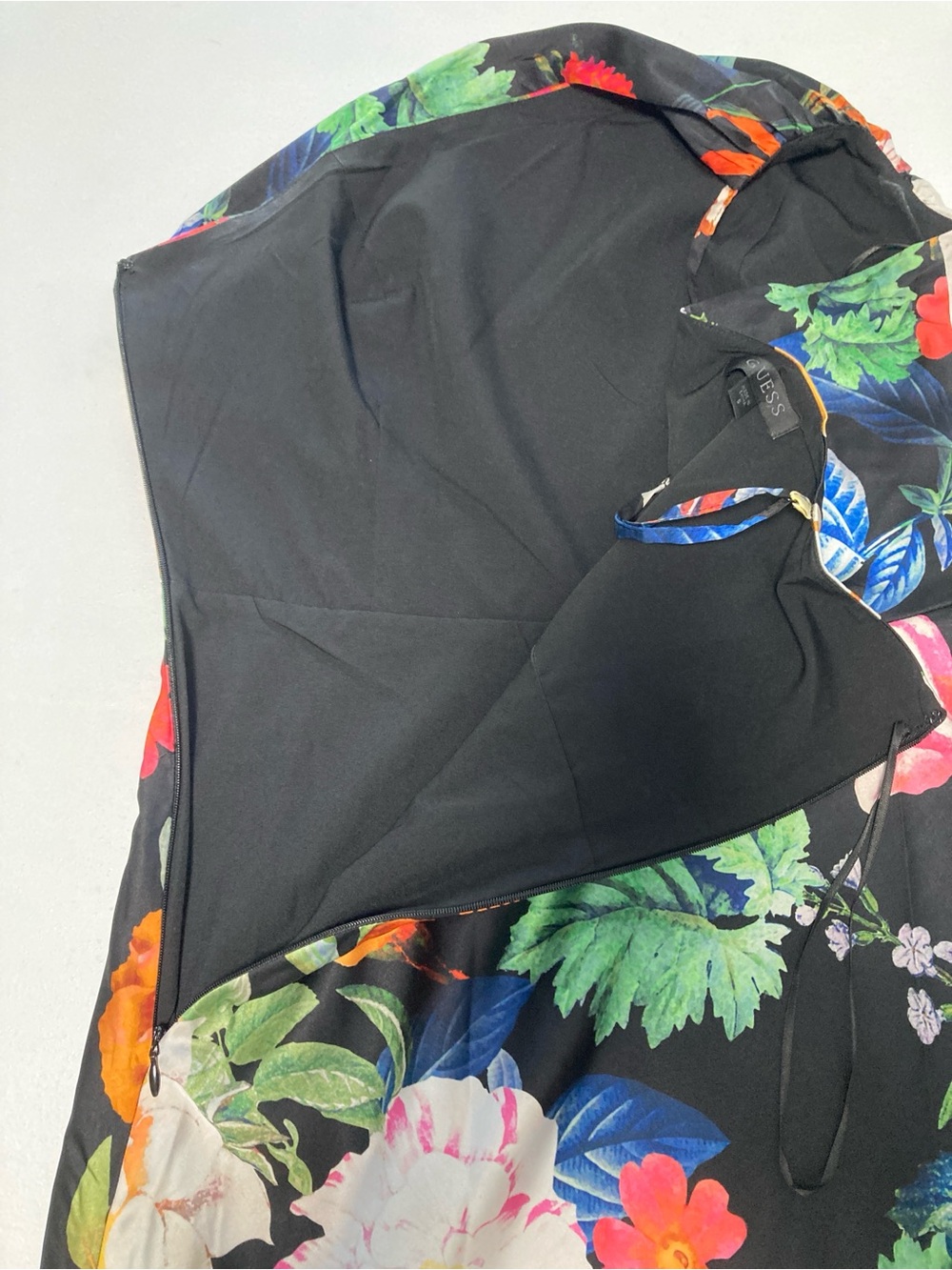 Guess Women's Floral Ruched One-Shoulder Cindy Dress Floral Garden Glow Size 8 - Picture 6 of 15
